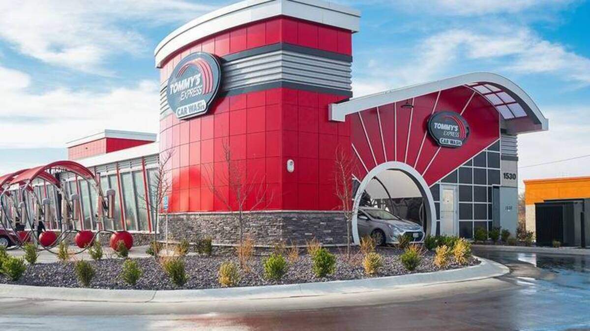 The first east-side Tommy’s Express Car Wash, similar to the one in this photo, is going to open next to Chicken-N-Pickle along Greenwich Road just south of 13th Street next spring.