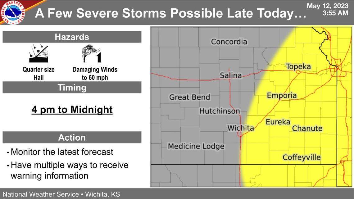 Tornadoes miss Wichita, hit western Kansas. Here’s where more severe weather is possible