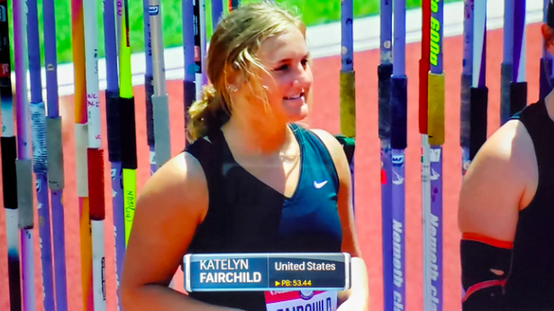 Andale’s Katelyn Fairchild, who graduated from high school last month, qualified for the Saturday’s javelin finals at the U.S. Olympic Team Trials.