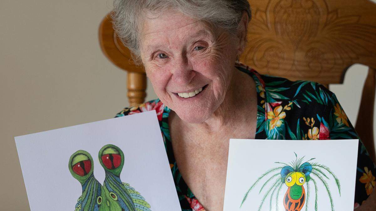 Kay Ferris is the featured Harvester Arts artist in September and at the organization’s grand opening at its new space in the Lux on the Sept. 27 Final Friday. She’ll be sharing her Kay’s Kritters, two of which — Callop, left, and Whizzer — are shown here.