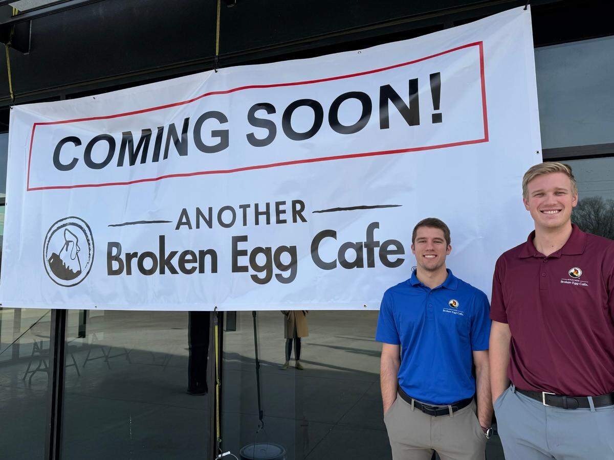 Jacob O’Connor, left, and Jon Peterson are pictured in January, when they announced plans for their new brunch restaurant.