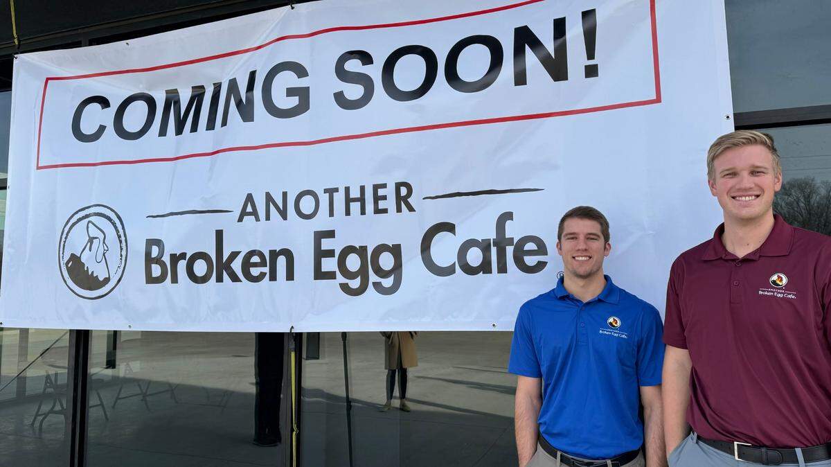 Jacob O’Connor, left, and Jon Peterson are both Wichita State University graduates, and in a few months, they plan to open an upscale brunch eatery called Another Broken Egg Cafe. It will be on Oliver off of K-96.