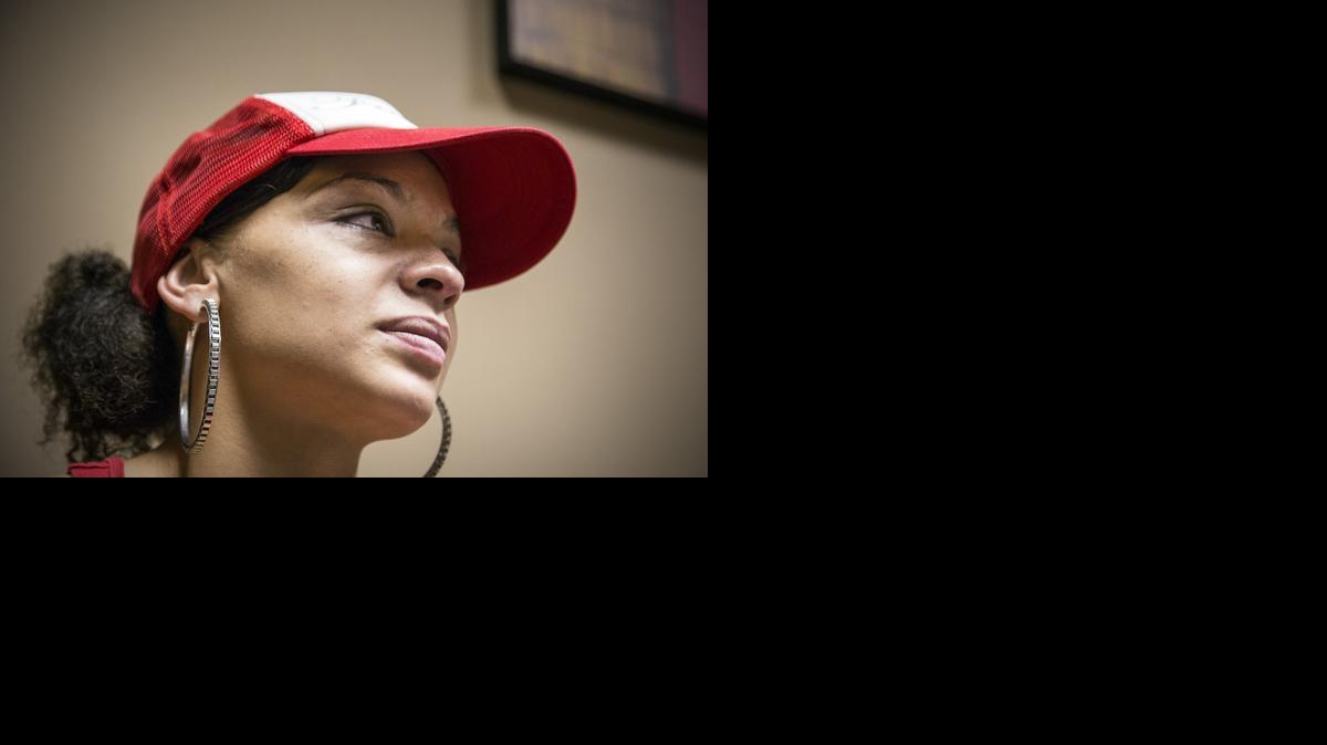 Recovering prescription drug addict Brylee Mayo talks about her struggles and the benefits of methadone treatment programs at the Center for Change, 1333 N. Broadway. (July 18, 2014)

