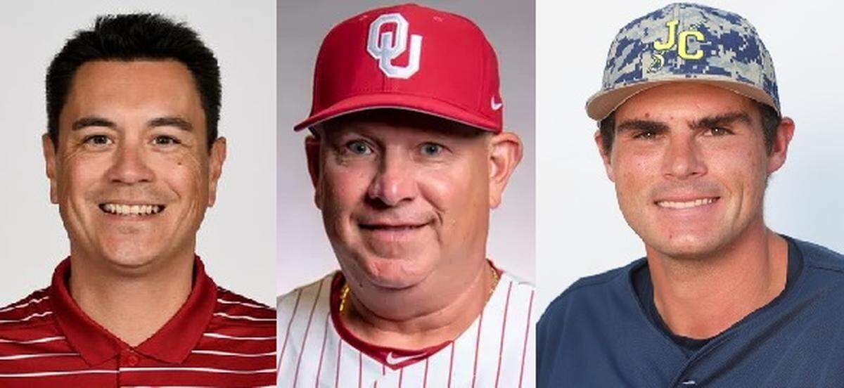 The three new assistants expected to be hired by Brian Green at Wichita: (from L to R) pitching coach Anthony Claggett, recruiting coordinator Clay Overcash and assistant Anthony Miller.