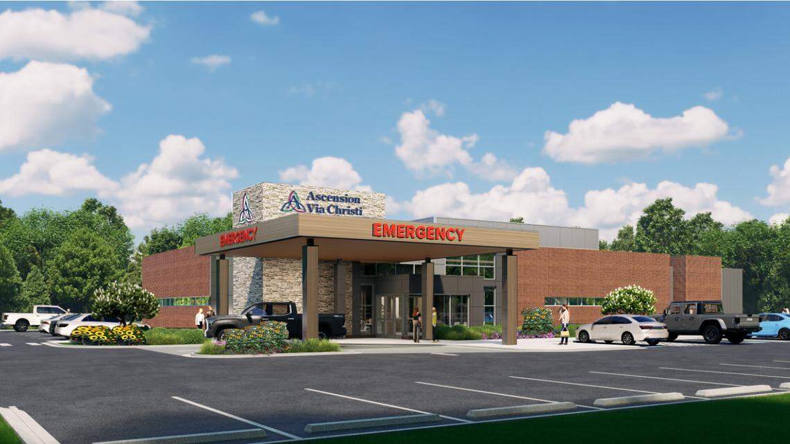 Ascension Via Christi recently broke ground on a new emergency room on the west side and now has filed a building permit for an identical one on the east side.