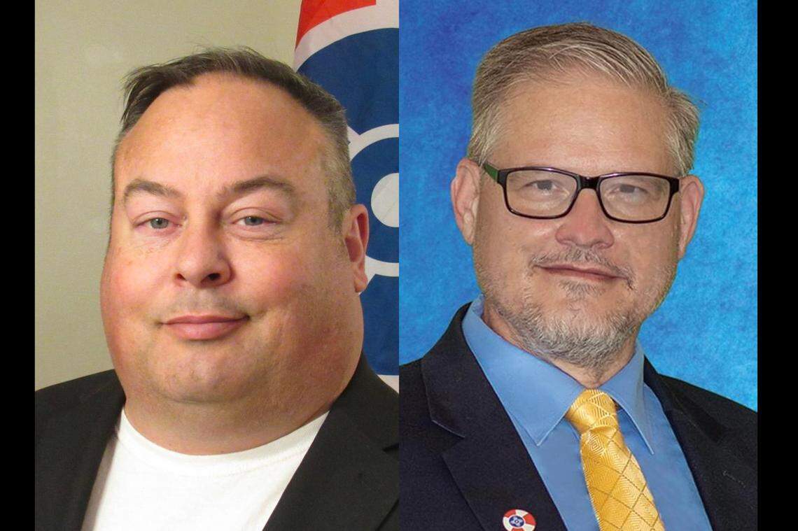Wichita School District 4 candidates: Jason Carmichael and Stan Reeser.