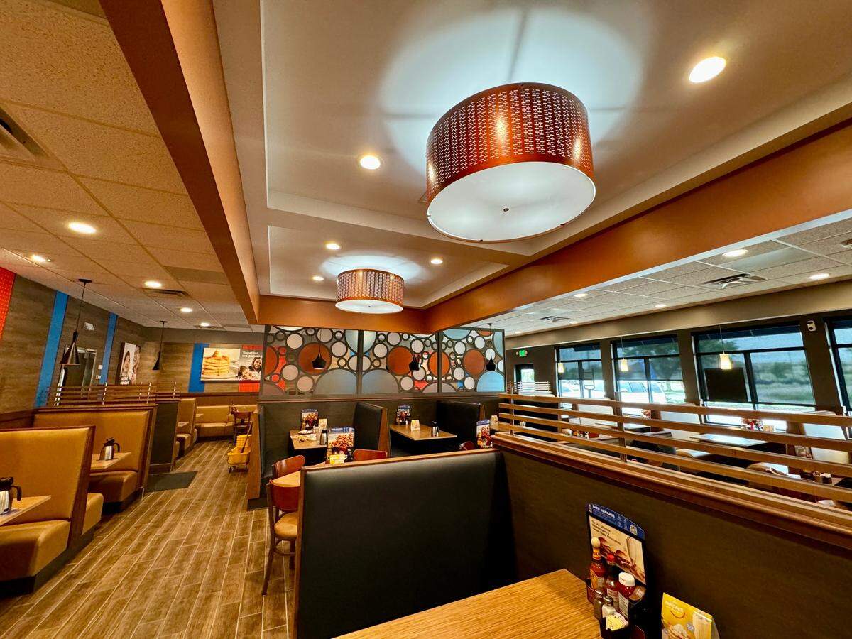 Ali Issa said his brand-new IHOP at 526 S. Ridge Road is bigger, brighter and quieter than the one it replaced.