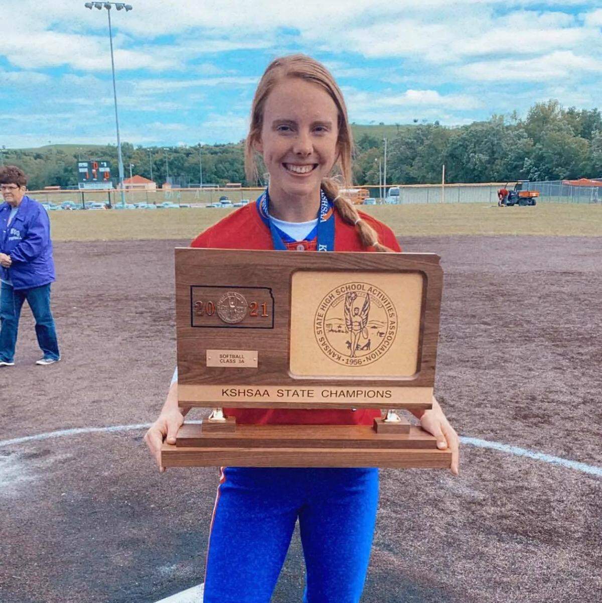 Cheney senior outfielder Kylee Scheer.