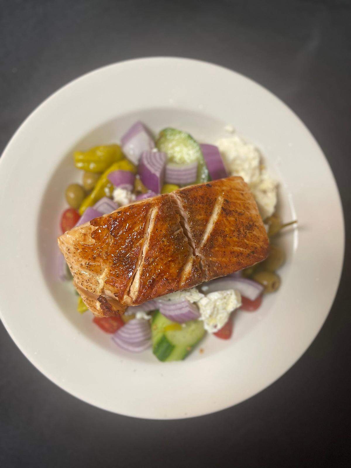 Salmon piccatta is one of the dishes listed on the menu at the about-to-open Amore Italian Restaurant near 21st and Amidon.