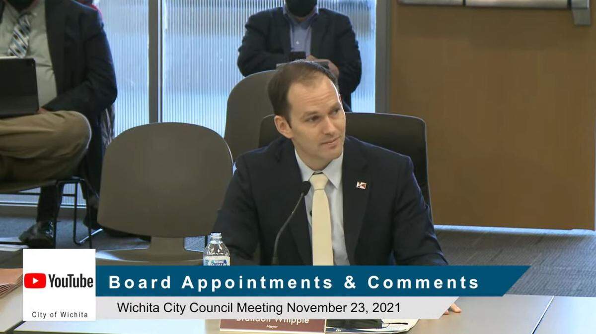 Wichita Mayor Brandon Whipple responds to City Council questions about a trip to the White House.