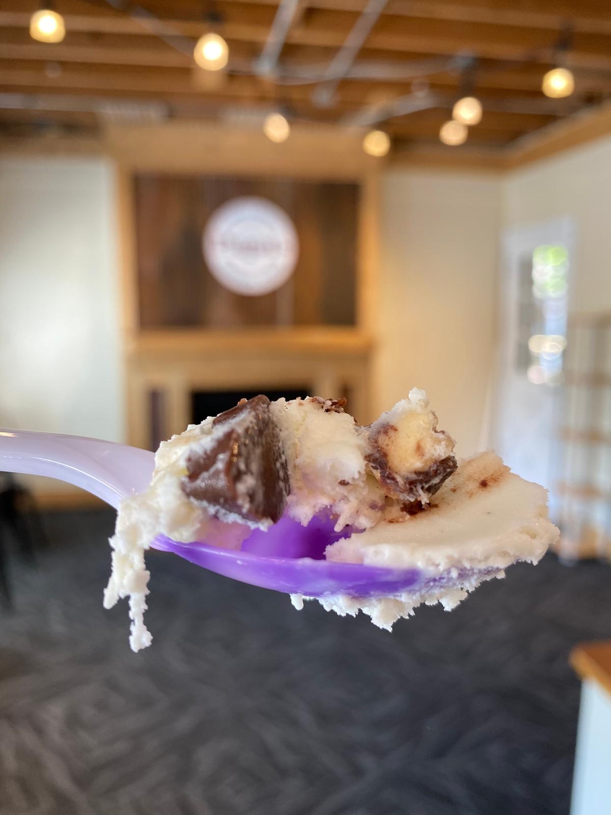 Plastic spoons that turn purple when they touch cold stuff like ice cream are one of the whimsical touches at the new Papa’s General Store in Clifton Square.
