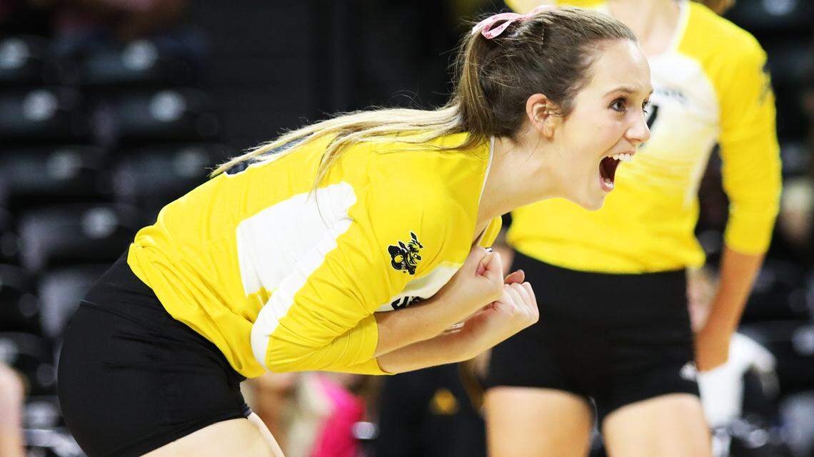 Wichita State libero Kara Bown is the Shockers’ only four-year senior on the team this season. After three years of waiting, Bown has become the go-to libero for WSU, which hosts Tulsa on Friday.