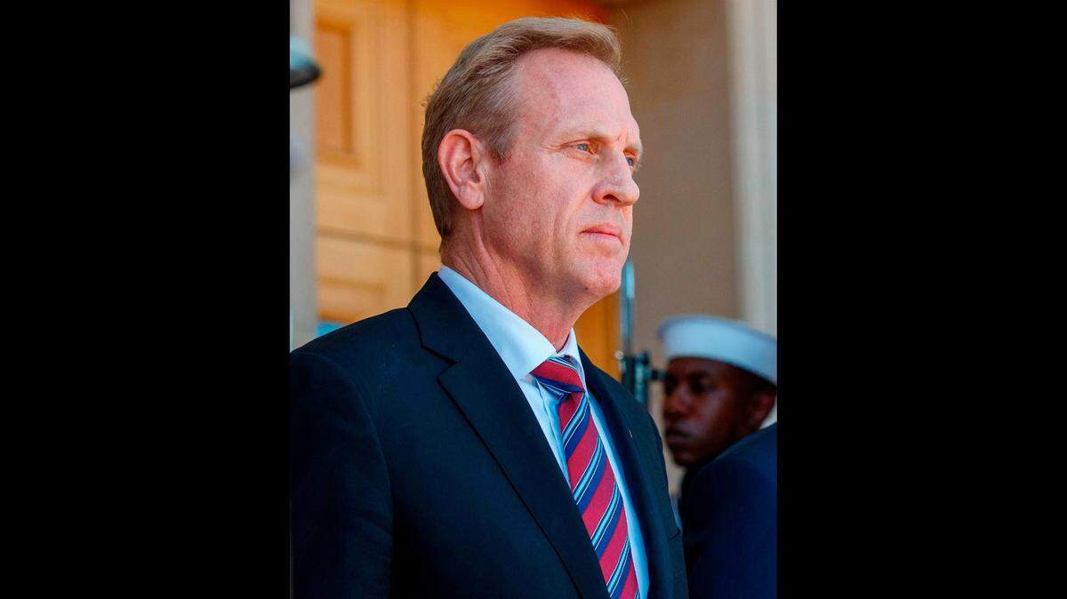 Patrick Shanahan in 2019 when he was Acting Secretary of Defense. Now running Spirit AeroSystems, and having brokered the deal to return major parts of Spirit to Boeing, Shanahan is considered a top contender to take over as Boeing CEO when Dave Calhoun steps down. (Ting Shen/Xinhua via Zuma Wire/TNS)
