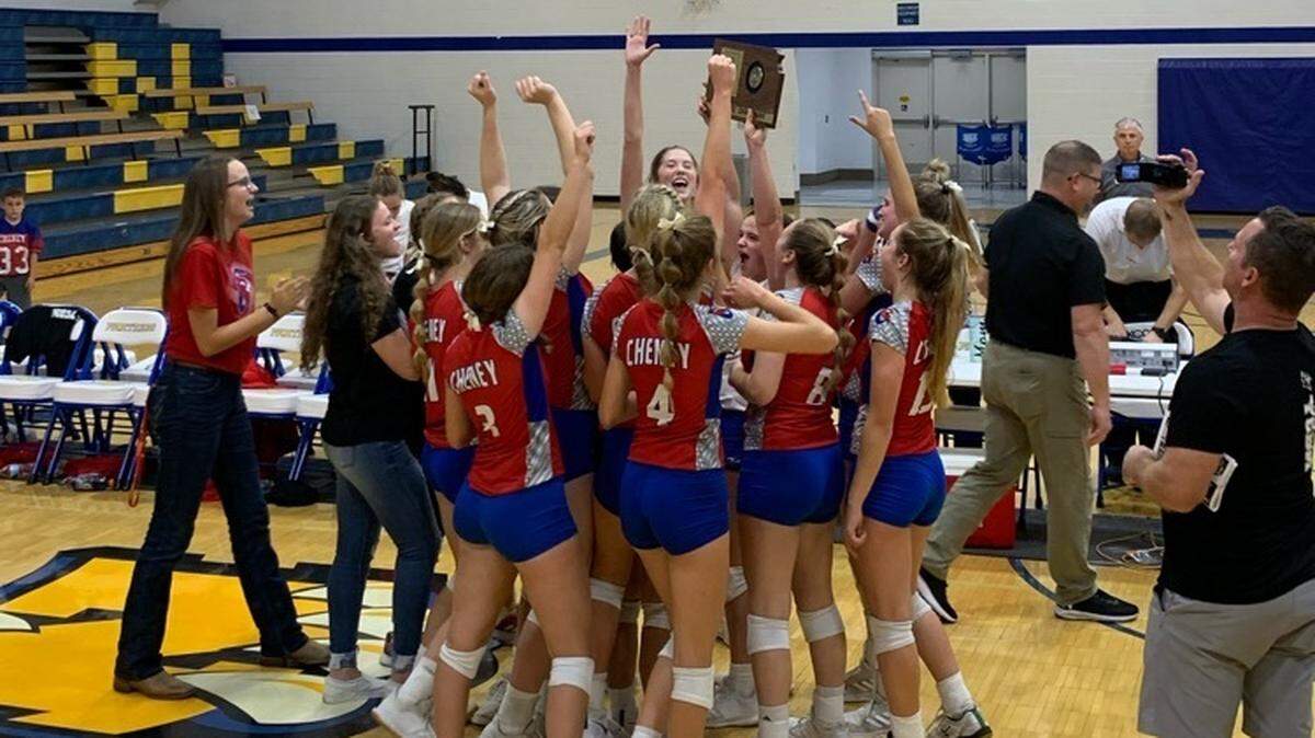 The Cheney volleyball team is headed back to the Class 3A state tournament following a regional championship victory in Nickerson over the weekend.