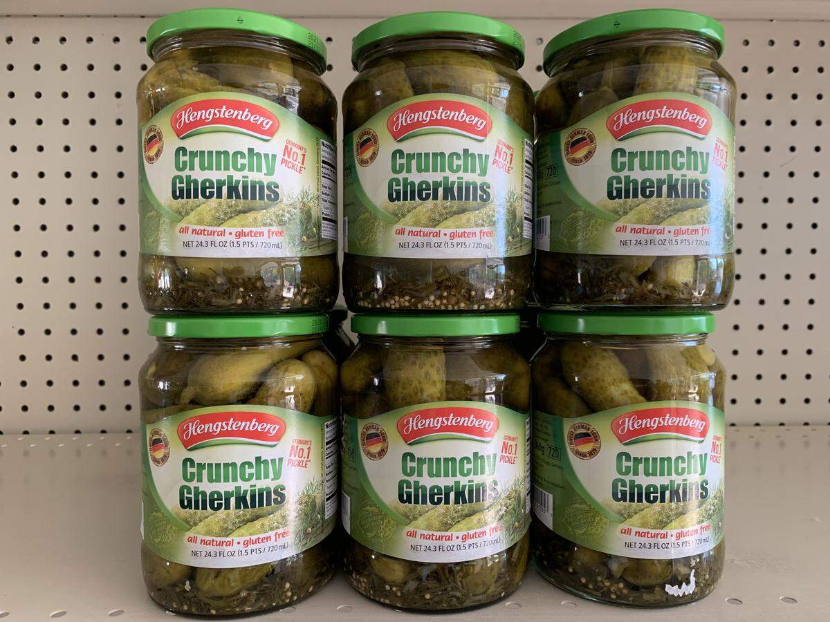 German pickles are selling well at the new Ze German Markt at Revolutsia.