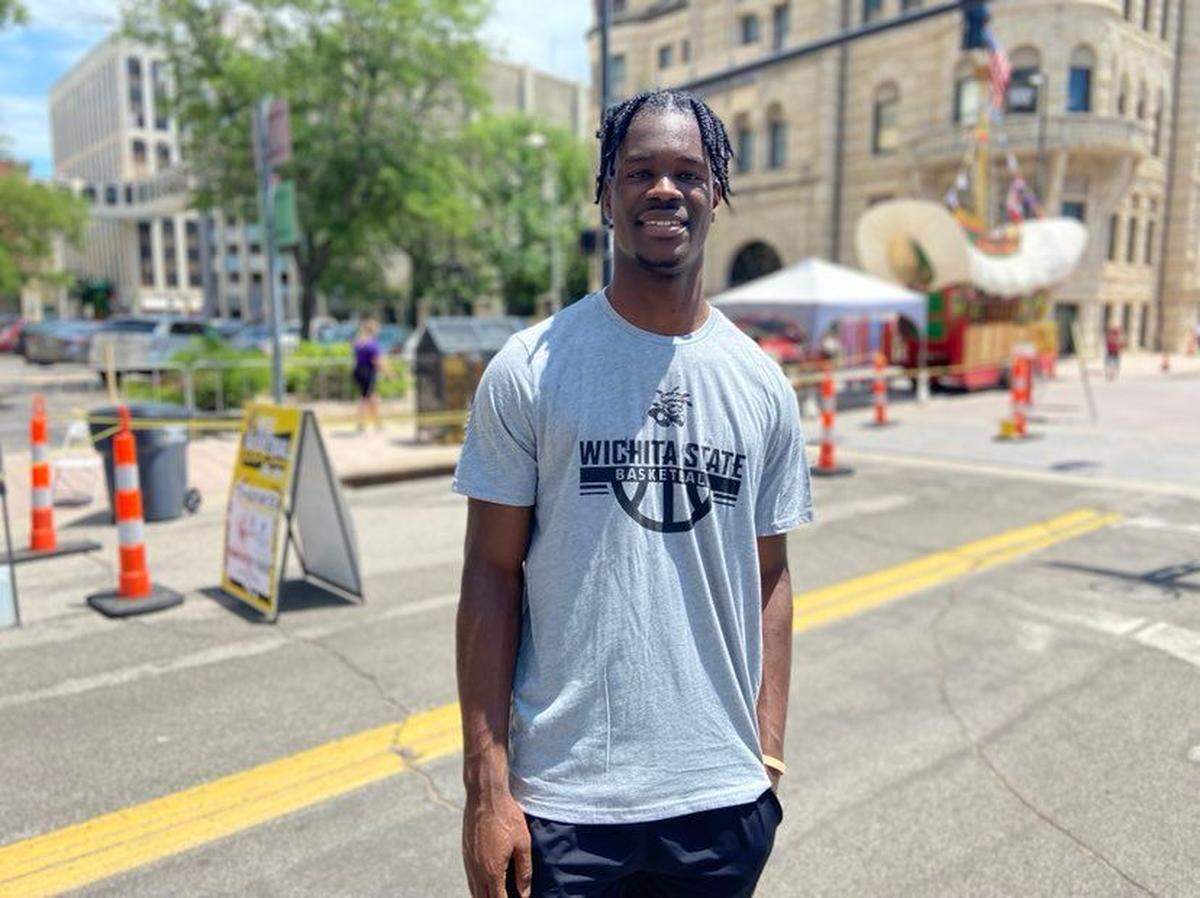 Isaac Abidde hopes to contribute this season for the Wichita State men’s basketball team after redshirting his first year with the Shockers.