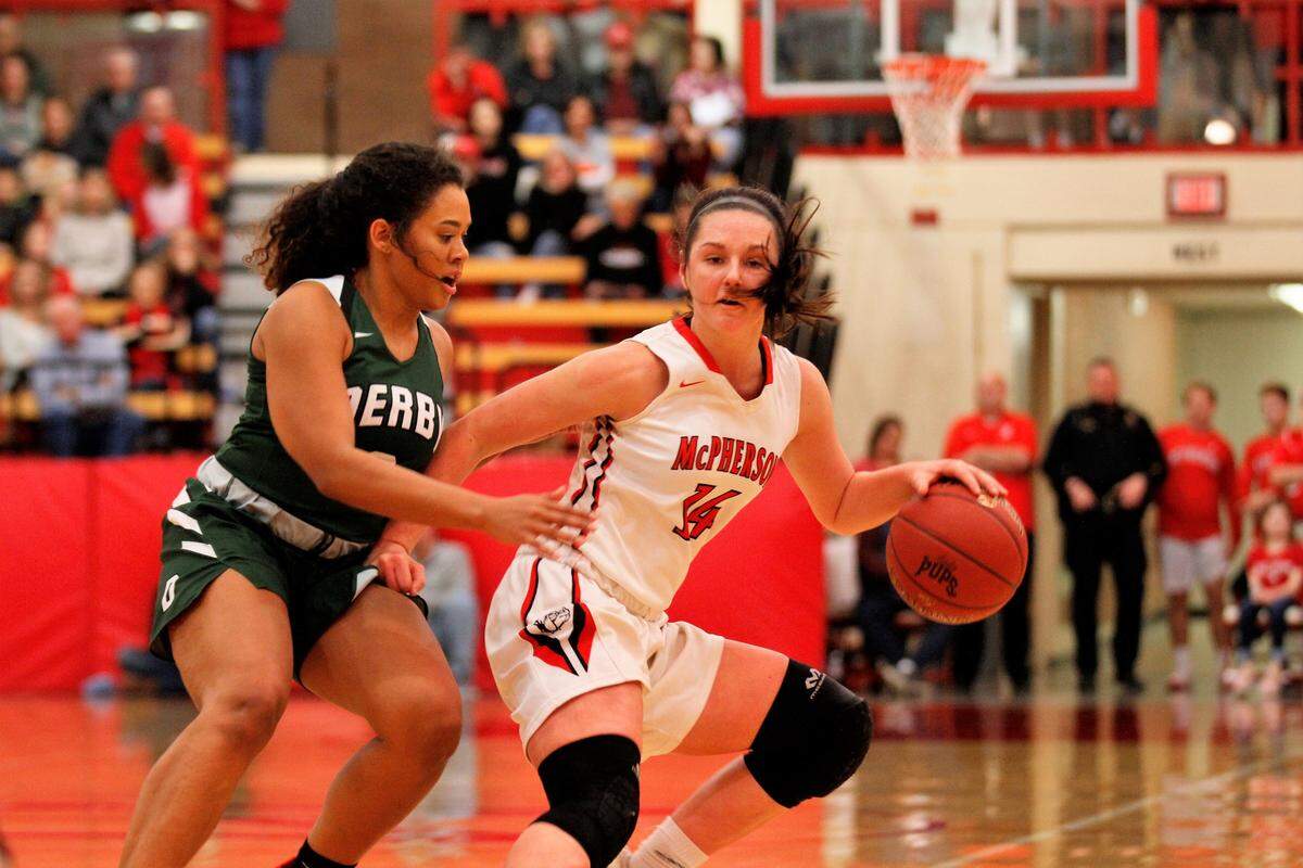 McPherson’s Lakyn Schiefereke and the Bullpups will play in the Mid-America Classic championship against Olathe South on Saturday.