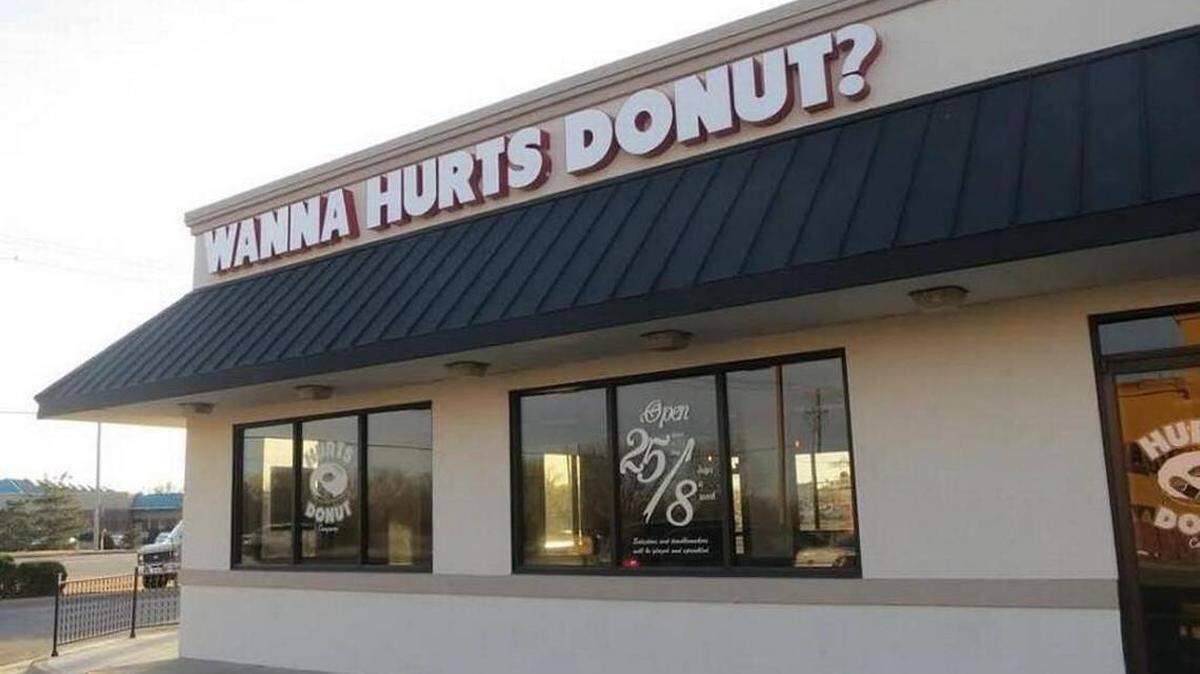 "Wanna Hurts Donut?" is taking on new meaning now that the two Wichita Hurts Donuts are for sale.