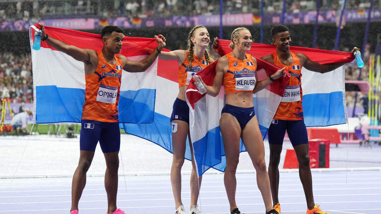 Kansas State Wildcats sprinter Eugene Omalla wins gold for Netherlands at Olympics