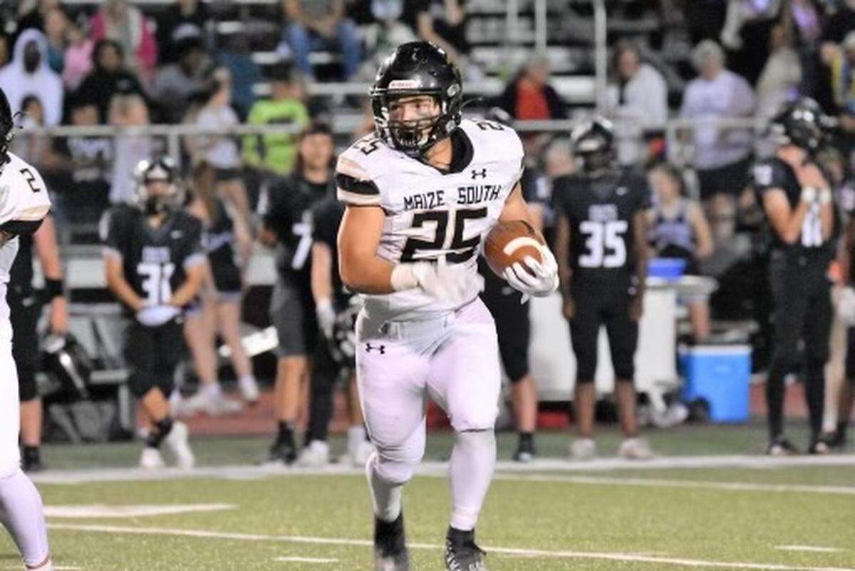 Maize South senior running back Evan Cantu is on pace to eclipse 2,000 yards this season.