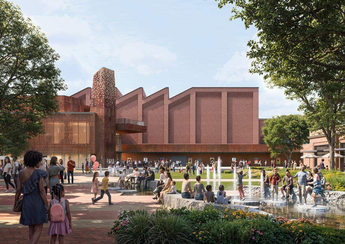 A 3,000-person event center will anchor the south end of the new downtown development Chase Koch and his Movement Musick plan by his Somewhere Works music studio.