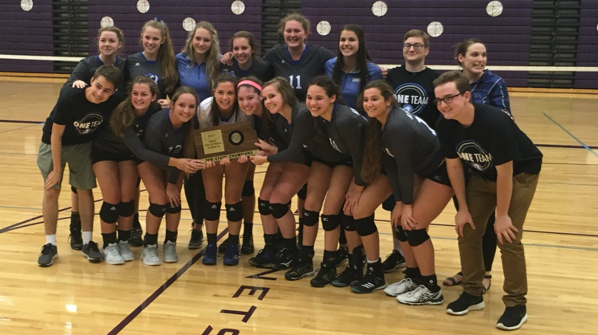 The Andover Trojans' volleyball team won its substate tournament in 2017 to qualify for the 5A tournament.