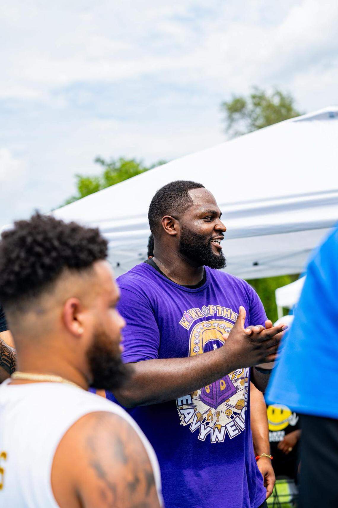 Since moving to Wichita, Jamarae Finnie has organized several basketball tournaments to help raise funds for local children.