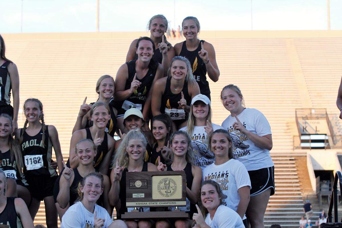 The Andale girls track and field team