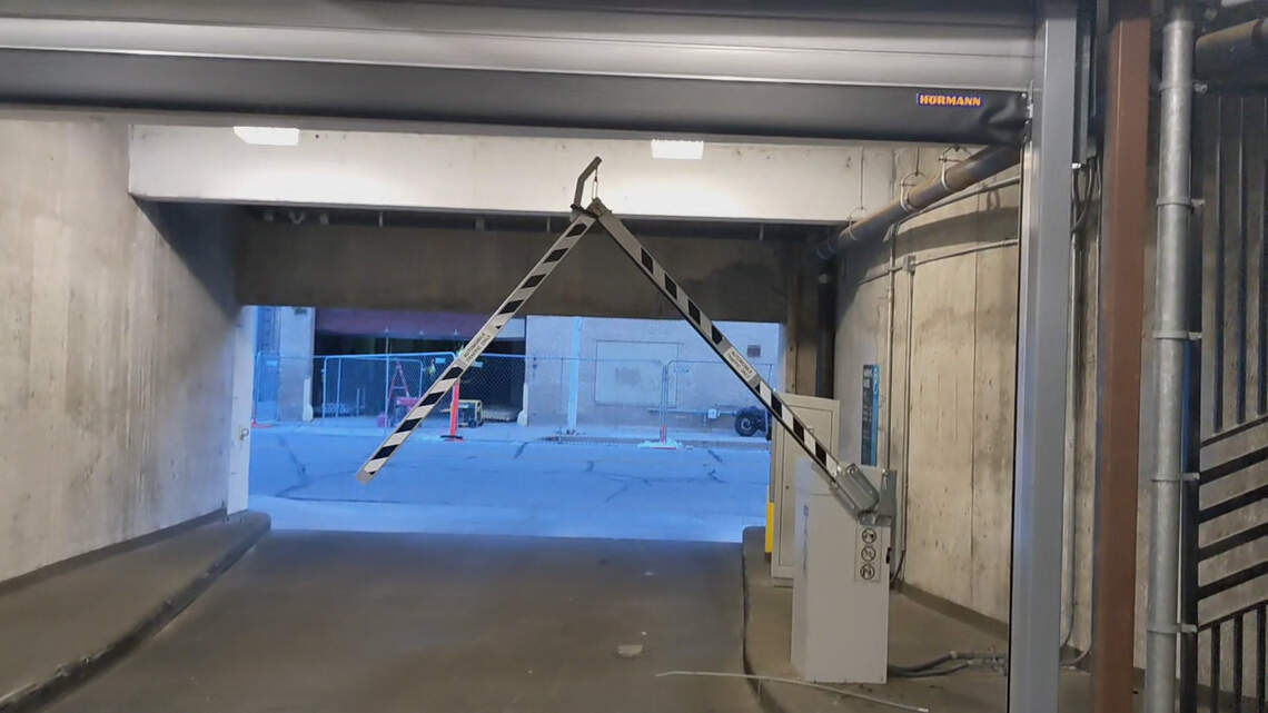 When good parking gates go bad: Downtown city garage gate goes rogue