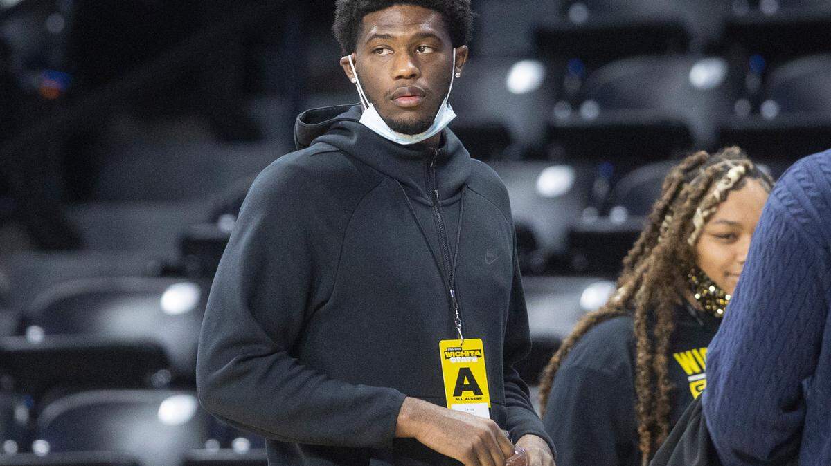 Transfer target Tre King looks around Koch Arena after Saturday’s game against South Alabama.