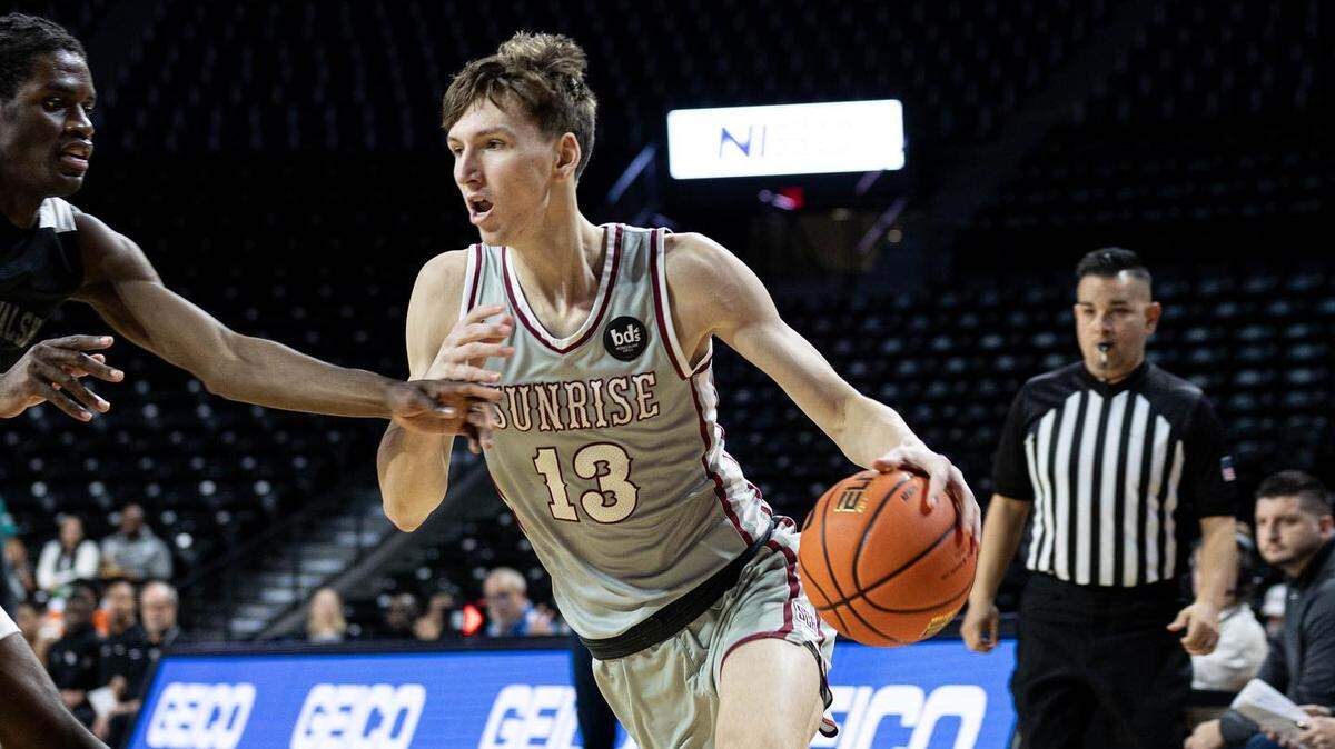 Matas Buzelis is a 6-foot-10 shooting guard for Sunrise Christian Academy who is projected as the potential No. 1 pick in the 2024 NBA Draft.