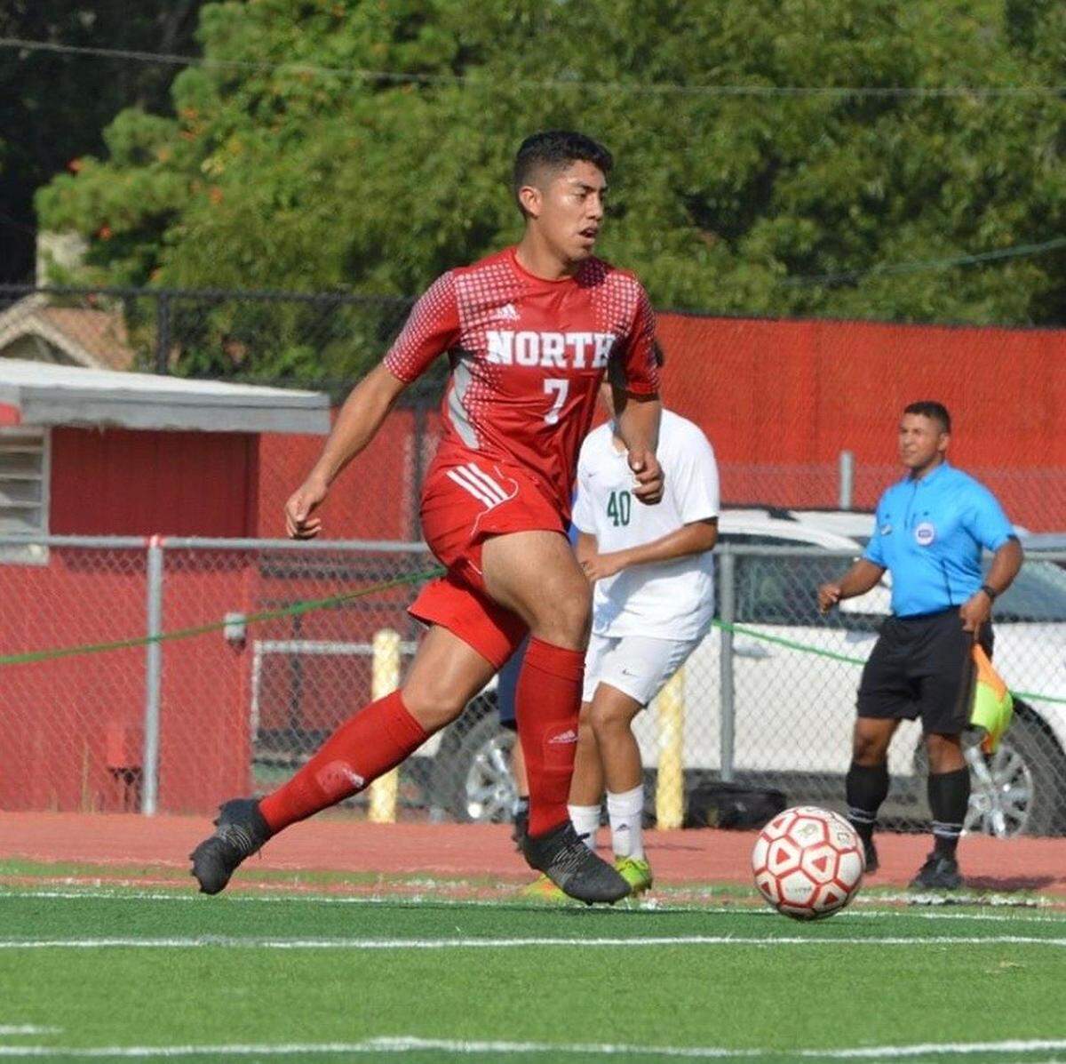Wichita North senior midfielder Sergio Najera-Garcia was named to the Wichita Eagle All-Metro boys soccer team.