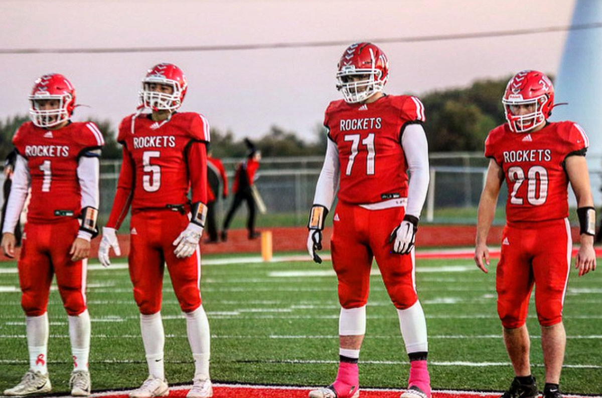Rose Hill’s Noah Bolticoff (second from right)
