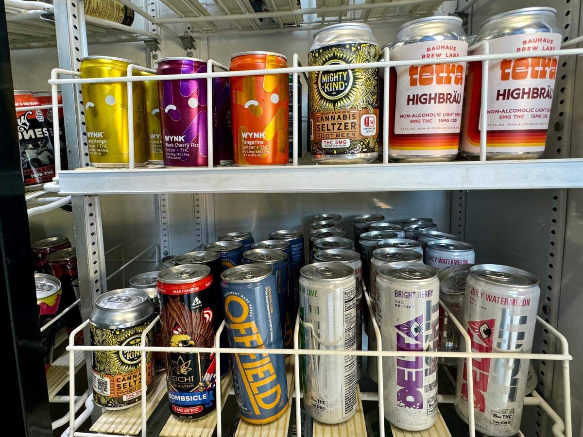 Kanna Cafe is a self-serve cannabis beverage cafe operating near Second and Hillside in Wichita.