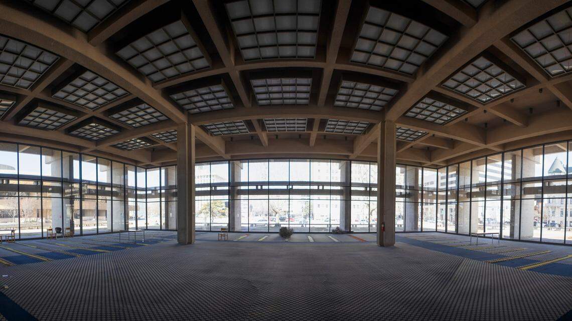 The inside of Wichita’s former Central Library downtown.