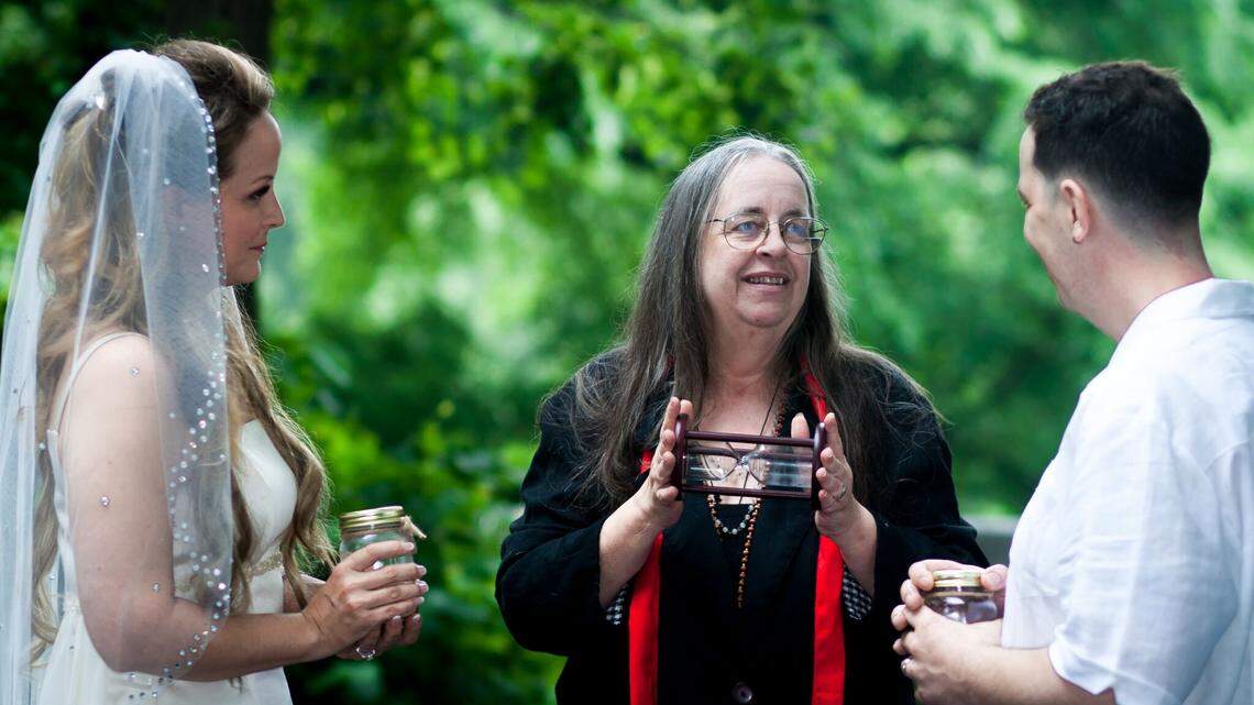 Kathy Hull was an Eclectic Wiccan who performed life ceremonies for family and close friends.