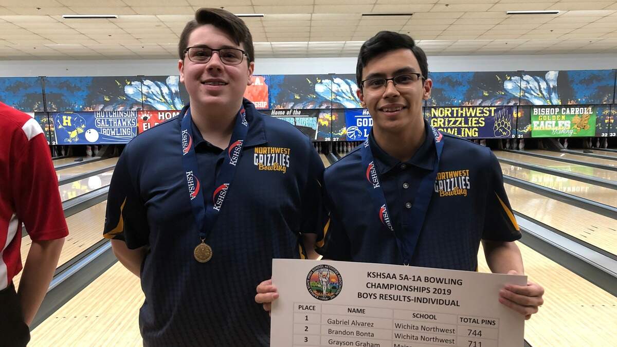Wichita Northwest’s Brandon Bonta and Gabriel Alvarez