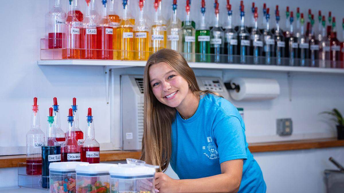 Haley Hansen is the owner of ICY-T, a new sno-cone show in Clifton Square. Hansen was recently the valedictorian of her North High graduating class.