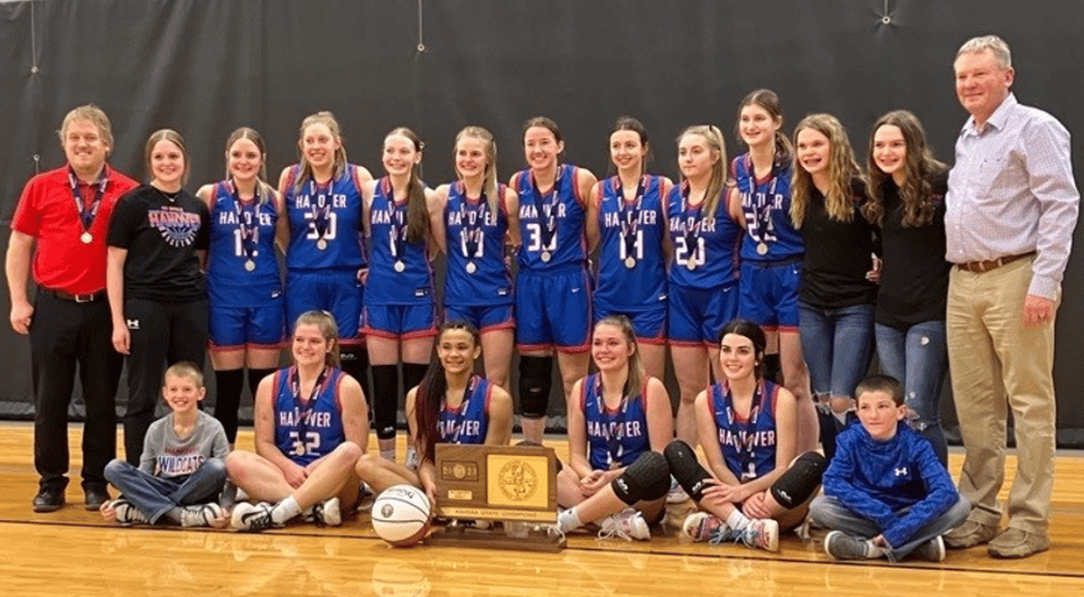 The Hanover girls basketball team won the Class 1A Division 2 state championship this season.