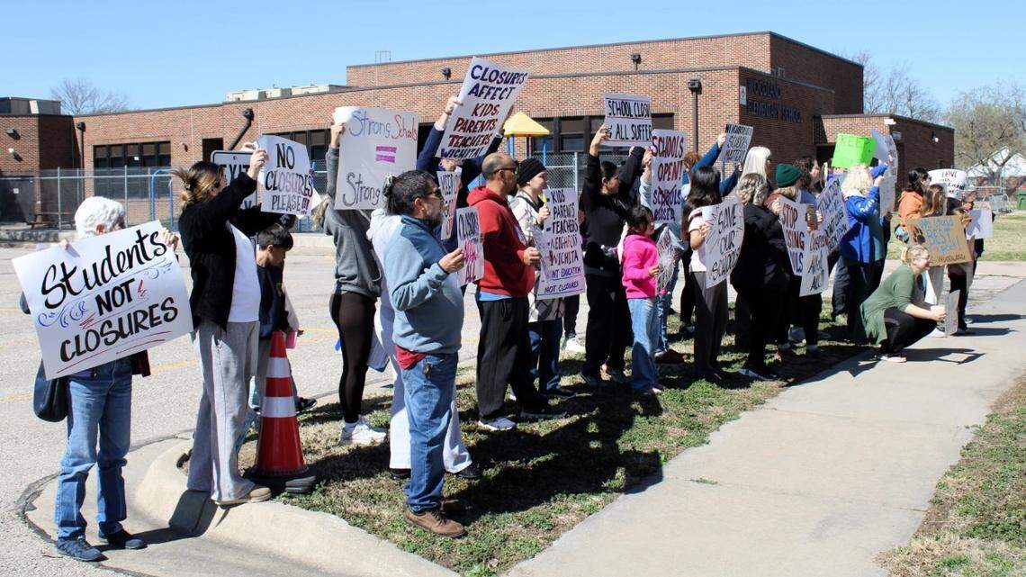 Community members rally against plan to close 4 Wichita elementary schools