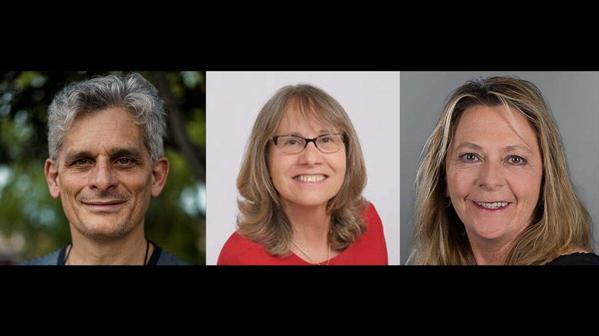 District 2 Wichita School Board candidates Brent T. Davis, Julie Hedrick and Valerie Most.