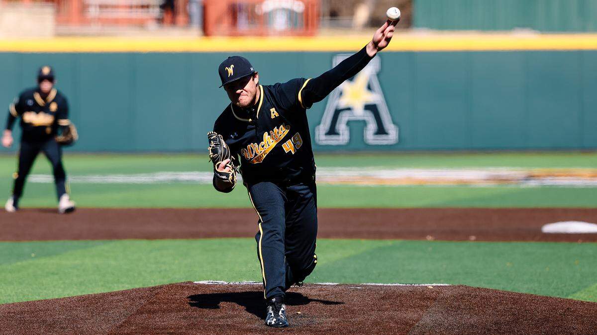 Wichita State budding star Payton Tolle threw six shutout innings to send the Santa Barbara Foresters through to the semifinals of the NBC World Series with an 8-0 victory at Eck Stadium on Thursday.