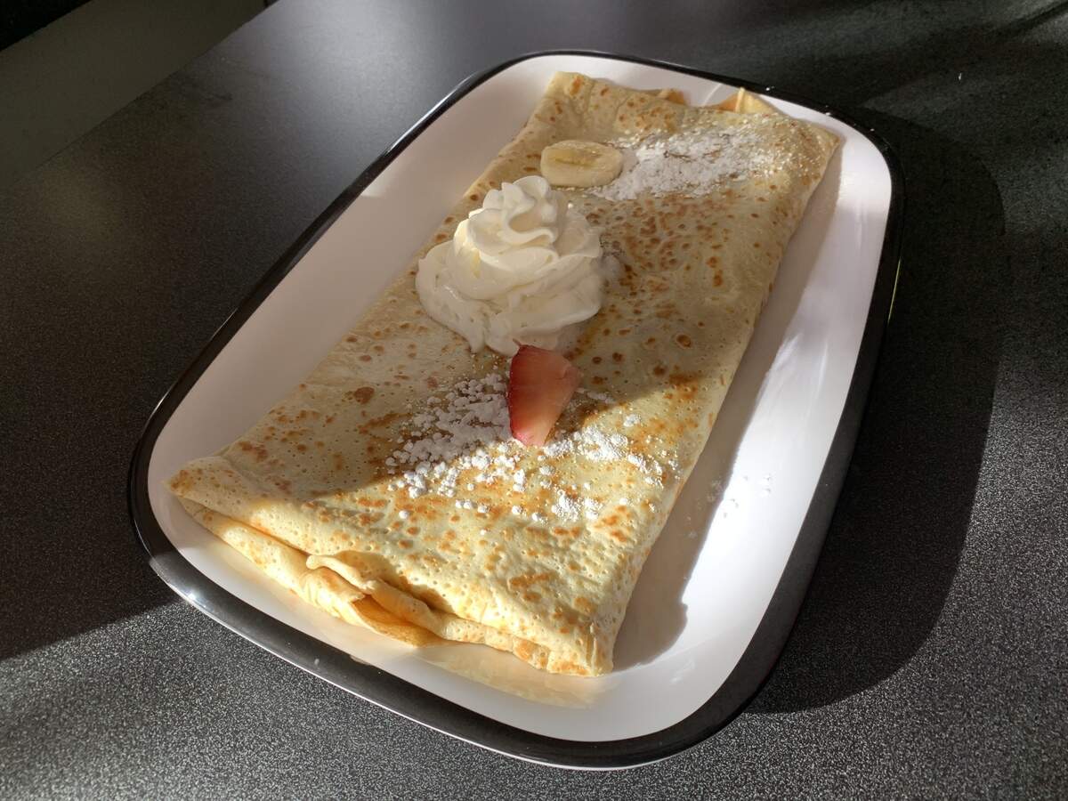 A banana, strawberry and Nutella crepe from Keeper of the Crepes