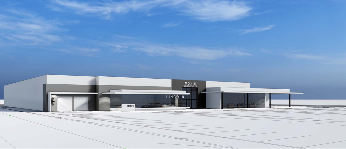 At the former carpenters union building, Brandon Steven is moving his Lincoln dealership and another luxury, yet-to-be-named dealership “because I acquired another luxury brand.” He’ll also locate his Moxie Hot Rods brand there.