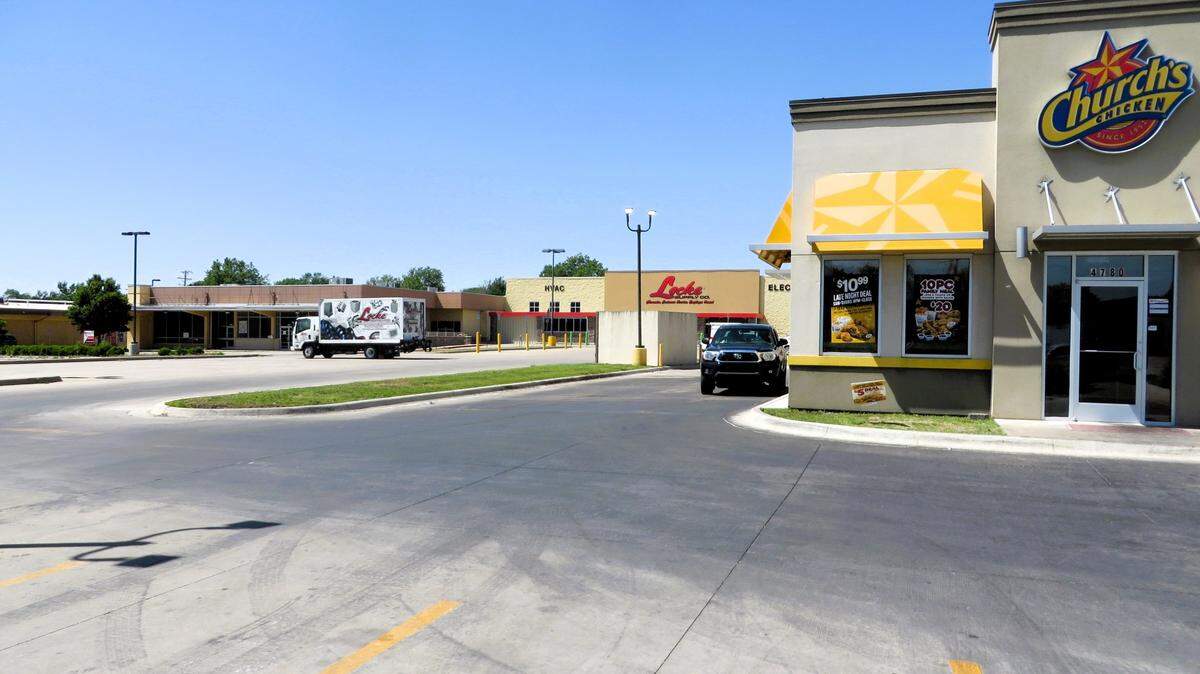 The city of Wichita gave developers $2.5 million to purchase and redevelop the Ken-Mar Shopping Center in 2011. What was briefly a Walmart neighborhood market — and later a mattress store — is a Locke Supply store as of May 20, 2025, while the most notable addition to the strip mall has been a Church’s Chicken restaurant.