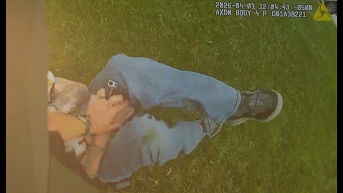 Video from a Wichita police officer’s body-worn camera that shows Benjamin David Board with a gun moments before he was fatally shot on Wednesday.