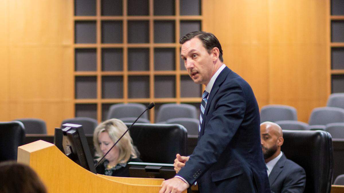 Troy Anderson, assistant city manager, speaks to the Wichita City Council in June 2024.