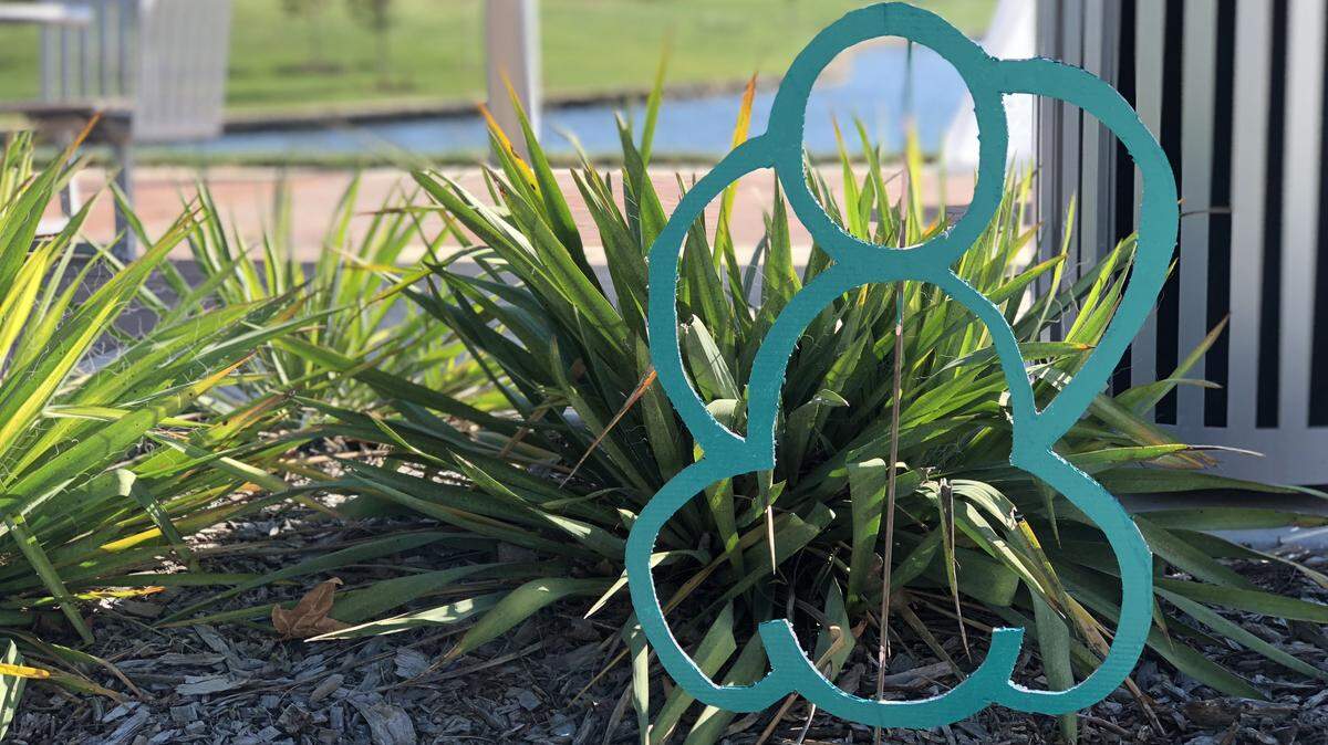 A new Kanbee sculpture on Wichita State University’s Innovation Campus. More than 150 were put out by the enigmatic Wichita artist in recent weeks.