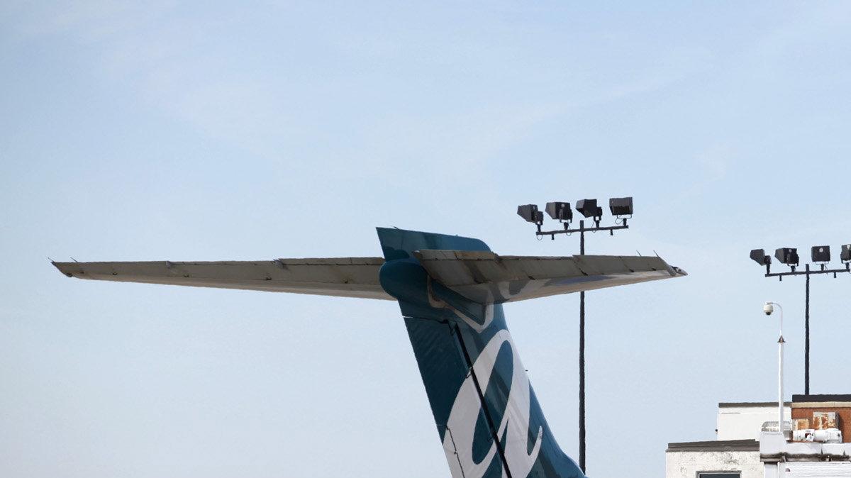 An AirTran jet parks at a gate at Wichita Mid-Continent Airport. (September 27, 2010)