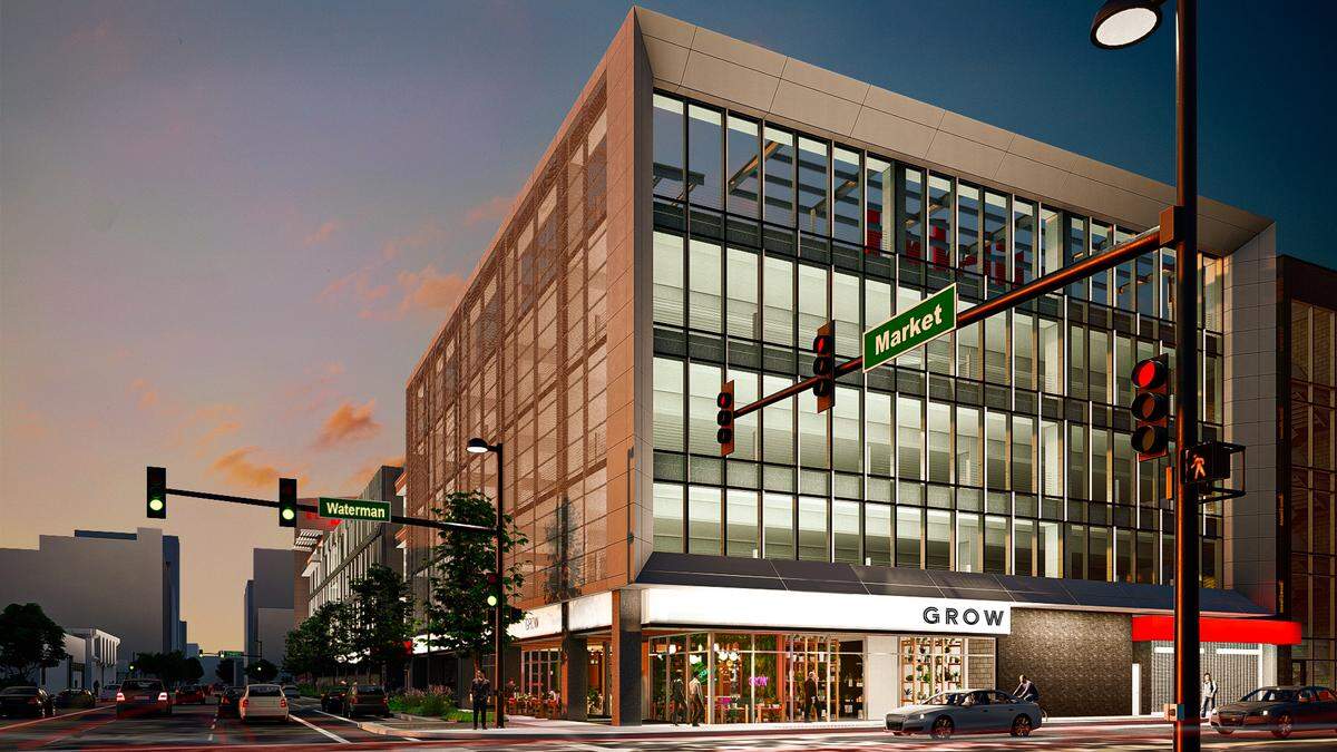 GROW Giesen Plant Shop will open in May on the southwest corner of the ground floor of Fidelity Bank’s new RISE Car Park.
